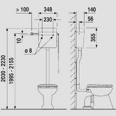 Produktbild von SANIT 92.A00.01..S099 Spülkasten junior jet (6L)