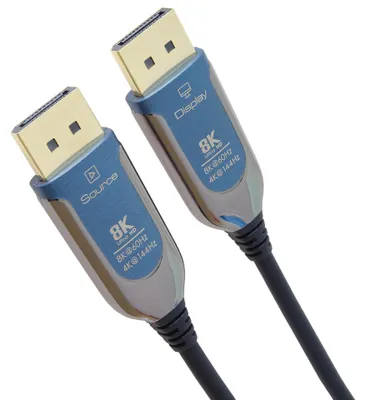 Image de Câble PremiumCord 8K DisplayPort 1.4, 15 m, mâle-mâle, 32,4 Gbps, bleu/noir