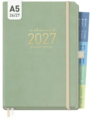 Produktbild von Chäff-Timer Deluxe 2026/2027 / 17 Monate / A5 / Salbei / Häfft-Verlag