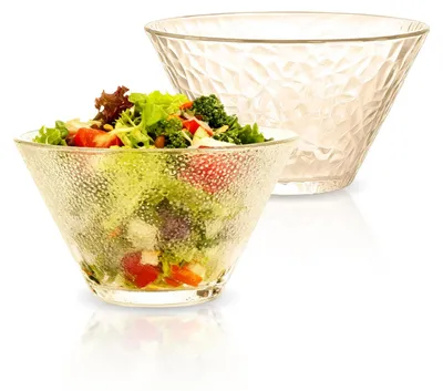 Produktbild von Set mit 2 Salatschüsseln aus Glas - 14,5 cm