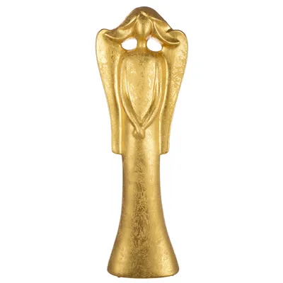 Obrázok produktu pre Gilde figúrka, anjel, "Cecilia", keramika, zlatá farba,Polyuretán1, d. 12 cm, š. 26 cm, v. 71 cm 55421