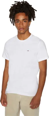Produktbild von Tommy Jeans Flag Slim Fit Shirt  Weiss - Große XXL