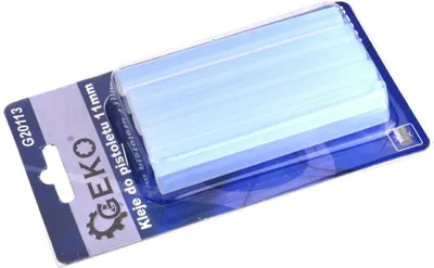 Immagine prodotto di Set-kit 10 bastoncini di colla a caldo standard ,di ricambio, per pistole incollatrici, stick colla silicone per pistola a caldo, per bricolage 11x100 mm Geko