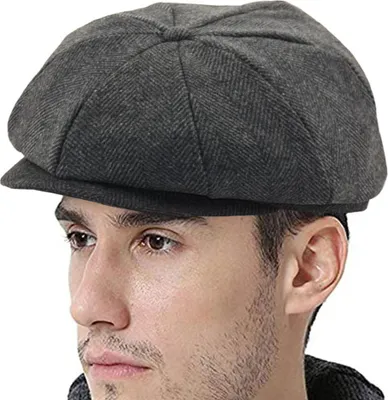 Produktbild von Mode Vintage Wolle Blended Barett Lässige Kurze Krempe Mütze Baskenmütze Flacher Zylinder Hut Zeitungsjungen Flache Spitze Baskenmütze