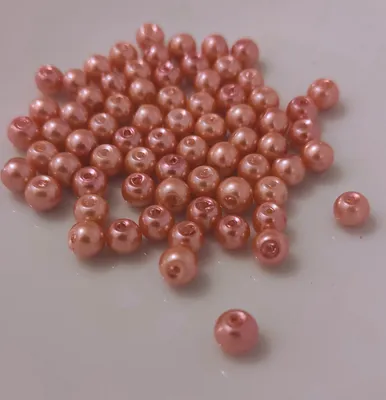 Produktbild von Glasperlen - Typ 'rund' - 20g - 8 mm - Rosegold hell 2
