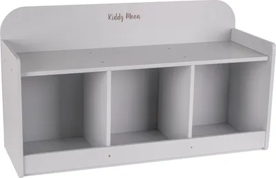 Obrázek produktu pro KiddyMoon Úložná lavice pro děti Dětský multifunkční nábytek na hraní, šedá