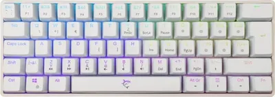 Image de Clavier de jeu mécanique White Shark SHINOBI 2, disposition CZ/SK, interrupteur rouge, blanc (GK-4211)