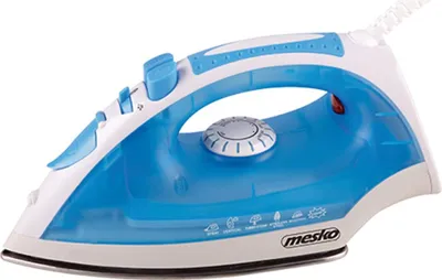 Produktbild von Mesko MS 5023 Dampfbügeleisen 2200 W - Trocken- und Dampfbügeln, Blau-Weiß