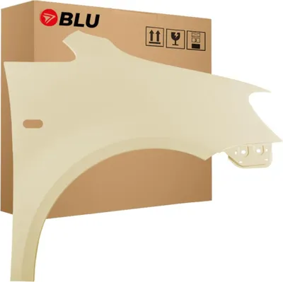 Productafbeelding van BLU Spatbord geschikt voor VW Volkswagen Caddy III 3 2K R115 Rechts Wit Hellelfenbein Taxi | 2010-2015 | Voorzijde | Gelakt | Montageklaar | Verzinkt