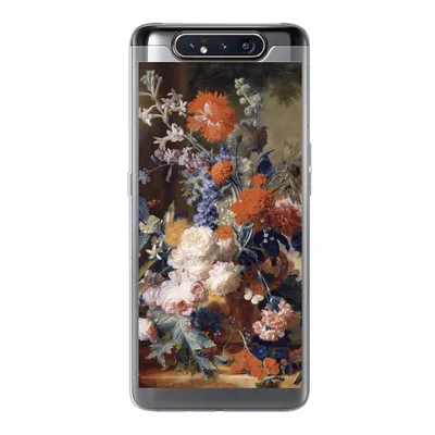 Produktbild von MuchoWow® Handyhülle Schutzhülle Hülle für Samsung Galaxy A80 Stilleben mit Blumen - Malerei - Alte Meister Silikon Softcase Handy Hülle - Schutzdeckel