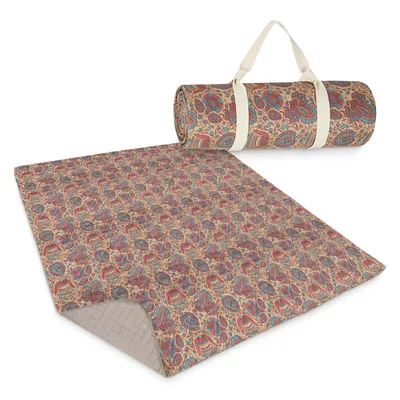 Produktbild von 4FIZJO Picknickdecke 200 x 150 cm, isoliert, wasserabweisend, leicht, für Outdoor, Strand und Garten