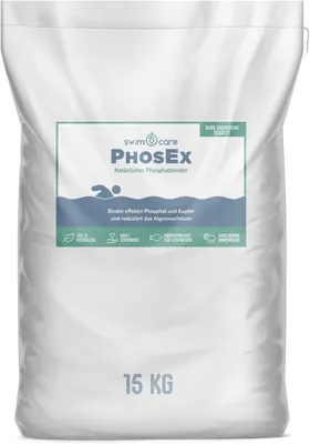 Produktbild von swimcare PhosEx 15kg Natürlicher Phosphatbinder gegen Algen für Schwimmteiche