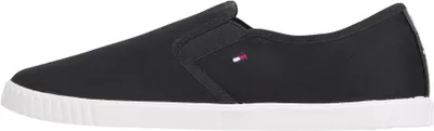 Immagine prodotto di Tommy Hilfiger: Scarpe da ginnastica slip-on da donna, in tela, senza lacci, colore blu (Space Blue)