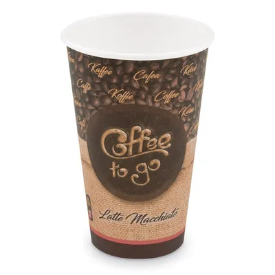 Produktbild von 50x Kaffeebecher XL 'Coffee To Go' Latte Macchiato Cappuccino 400ml 510ml