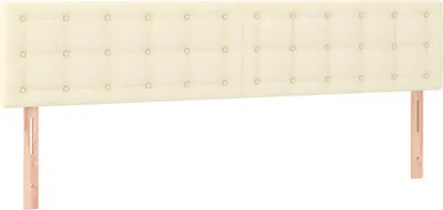Produktbild von vidaXL Kopfteile Creme 180x5x78/88 cm Kunstleder