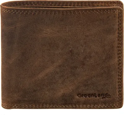 Produktbild von GreenLand Nature Leder Geldbörse Monte Wallet RFID Brown braun