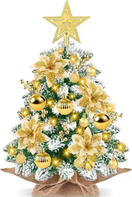 Produktbild von Kompakter Kunstkerstbaum - Miniatur - Dekoration für Weihnachten