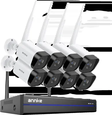 Produktbild von CCTV-System, 5MP Videoauflösung, Unterstützung für drahtlose IP-Kameras, Mit 8 Stück cam, Keine-a