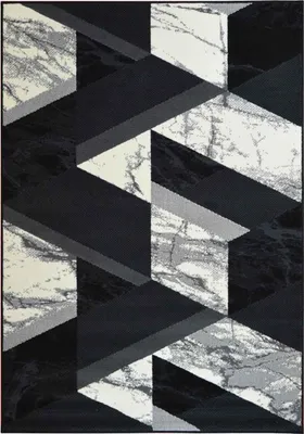 Zdjęcie produktu dla Dywan DESIGN 70X340 cm CZARNY | GalleriaFarah1970