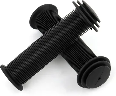 Produktbild von 2 Stück Fahrradgriffe - 22 mm - rutschfest – universell - Gummi - ergonomisch - Lenkergriffe MTB, BMX, Scooter - Fahrradzubehör - schwarz