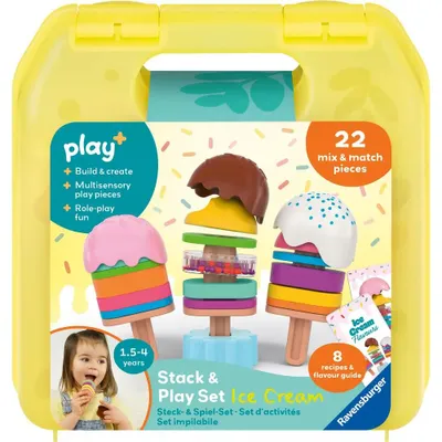 Image de Ravensburger Kleinkindwelt - Jouets de motricité Play+ - Set d'encastrement et de jeu « Compose ta glace » 12034157