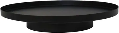 Produktbild von Dekotablett Scandi in Schwarz aus Metall, Ø 35 cm