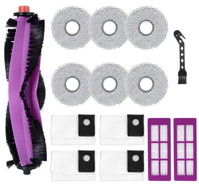 Zubehörset für Eureka J15 Ultra, 1 Hauptbürste, 6 Wischtücher, 6 Seitenbürsten