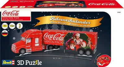 Produktbild von 3D-Puzzle Adventskalender Coca-Cola Truck