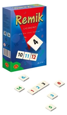 Zdjęcie produktu dla ALEXANDER Gra Remik Liczbowy Mini: Strategiczna dla całej rodziny