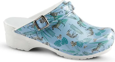 Image de Sanita Flex Clog 38 Animal Zebra O.H. avec lanières