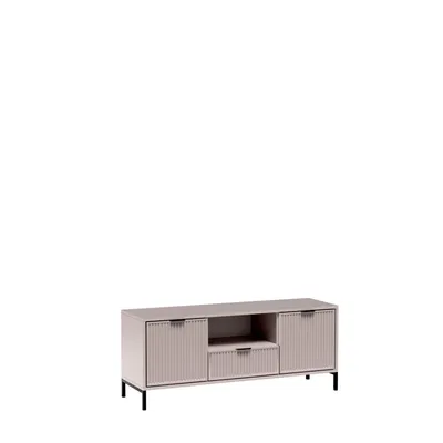 Obrázek produktu pro TV skříňka LS-3, TV komoda, nízká deska, šířka 135 cm, kašmírová béžová