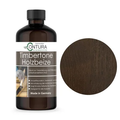 Produktbild von Contura Holzbeize 250ml Holzfarbe Tischler Positiv Beize Holz Farbe Wasserbeize Parkett - Zartbitter