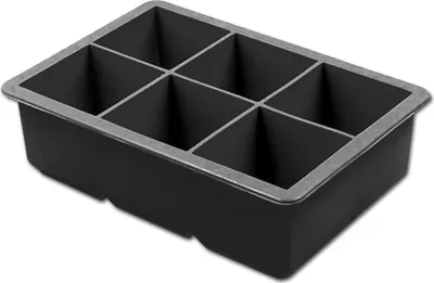 Produktbild von MORITZ & MORITZ XL Silikon Eiswürfelform  6 Jumbowürfel 4,6 × 4,6 cm