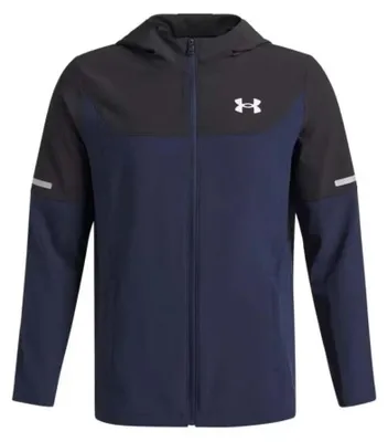 Productafbeelding van Under Armour Tech Utility geweven jas, blauw, voor jongens, leeftijd 14-16 jaar