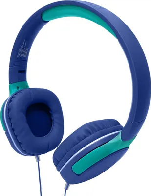 Zdjęcie produktu dla Słuchawki KidsBeat 2, ograniczona głośność, maks. 85 dB, złącze 3,5 mm, niebieskie
