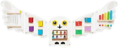Immagine prodotto di Monläurd Montessori Busy Board - Pannello sensoriale a parete per bambini piccoli - Tavolo attività in legno per bambini dai 6 mesi in su