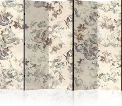 Produktbild von LUMASOUL Paravent einseitig, Paravent Raumteiler Innen, Motiv Japanisch, 225x172 cm
