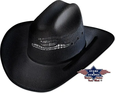 Produktbild von Westernhut Cowboy Biker Strohhut »ASHTON« Schwarz