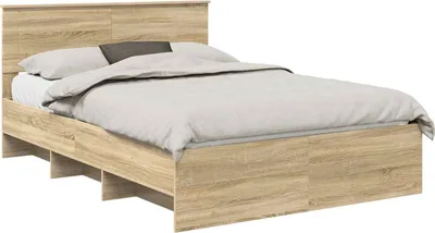 Image de Cadre de lit Chêne Sonoma 160 x 200 cm Bois d'ingénierie