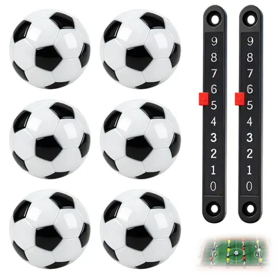 Produktbild von 6 Miniatur-Fußballfiguren, 23 mm, Zubehör für Tischfußball