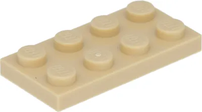 Produktbild von LEGO: 50 Platten, Größe 2x4 Noppen in Beige