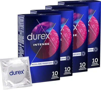 Produktbild von Durex Intense Kondome 4 x 10 Stück