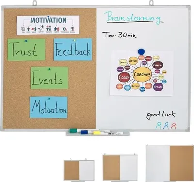 Produktbild von Kombination aus Pinnwand und Magnettafel