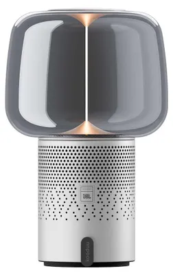 Image de Kooduu Serena Play - Lampe Enceinte Portable Argent Satiné Avec Technologie Sound By Jbl