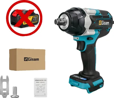 Obrázek produktu pro Elektrický rázový utahovák, krouticí moment 1800 Nm, bezkartáčový motor, bez baterie, bez zástrčky