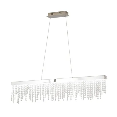 Immagine prodotto di Lampada a sospensione LED in cristallo Antelao 4200lm cromo, trasparente