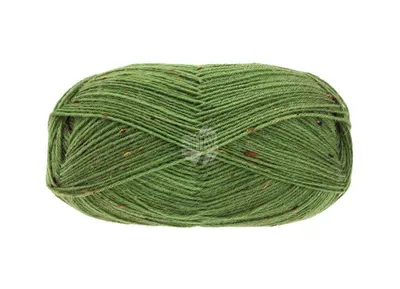 Produktbild von Lana Grossa MEILENWEIT 100 g TWEED 4-fach Sockenwolle mit Tweed-Noppen 420 m Farbe 165 - Grün