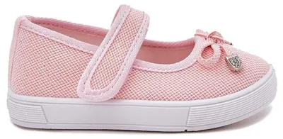 Produktbild von Mädchen Ballerinen Klettverschluss Schuhe für den Kindergarten Tulle Rosa Gr.30