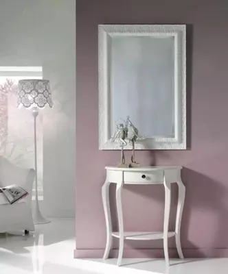 Immagine prodotto di Tavolino consolle  bianco, con ripiano, consolle, mobile, mobiletto in legno