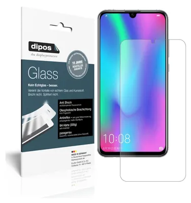 Produktbild von 2x Schutzfolie für Honor 10 Lite matt - Anti-Shock 9H Folie dipos Glass